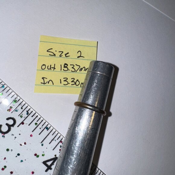 2.1mm Gold Filled Plain Band Ring, Size 2 - Picture 8 of 10